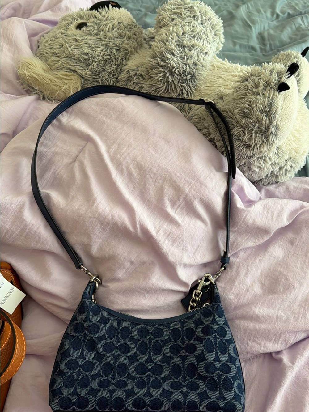Coach Julian 25 in Signature Denim Jacquard Shoulder Bag